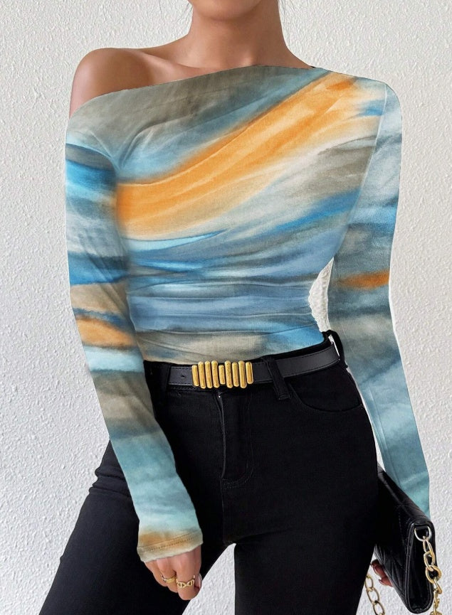 Women’s Print Long Sleeve Top
