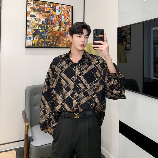 Long Sleeve Shirt Trendy Men