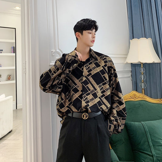 Long Sleeve Shirt Trendy Men