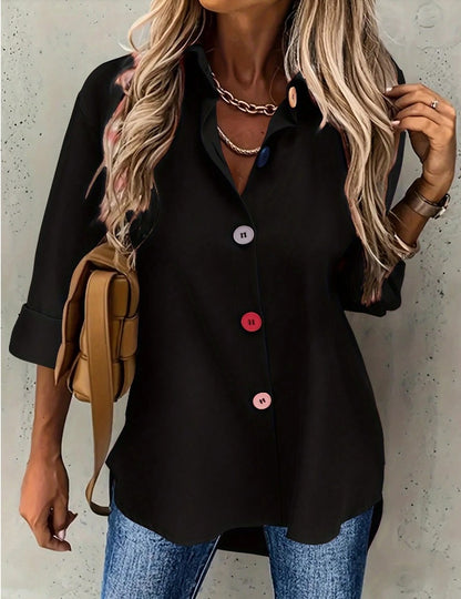 Women's Casual Button-Up Shirt