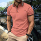 Men Business Colorblock Lapel Tops
