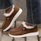Ladies flat warm cotton shoes