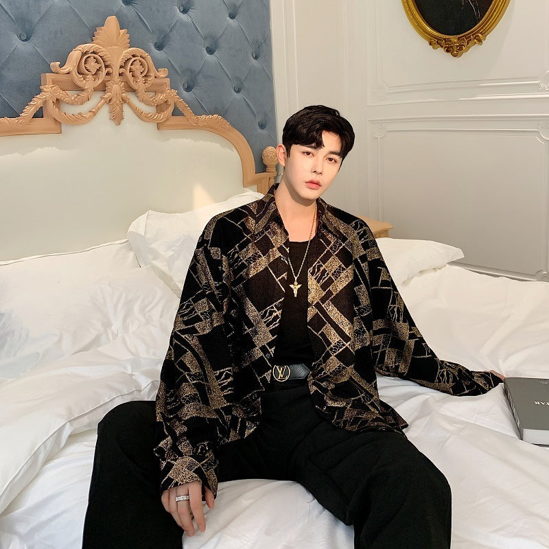 Long Sleeve Shirt Trendy Men