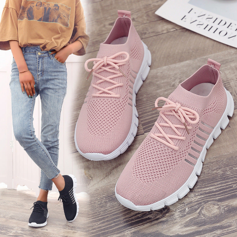 Women Flying Knit Sports Shoes
