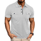 Summer Lapel Button Polo Shirt