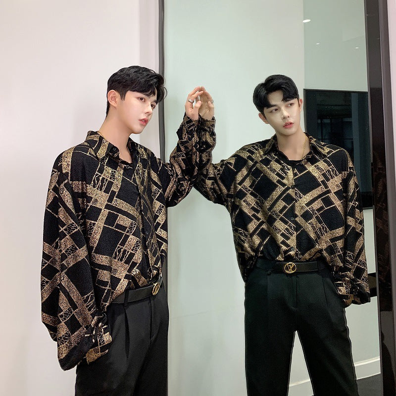 Long Sleeve Shirt Trendy Men