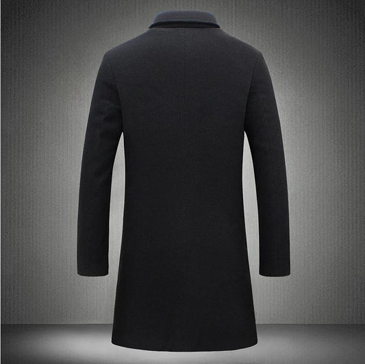 Men’s Slim Fit Mid-Length Trench Coat