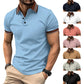 Men Business Colorblock Lapel Tops