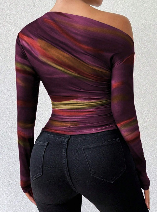 Women’s Print Long Sleeve Top
