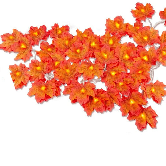 2/3/6M Artificial Maple Leaf Garland – Christmas Decoration-Nextora