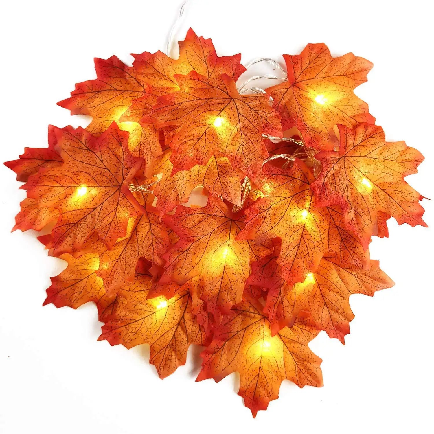 2/3/6M Artificial Maple Leaf Garland – Christmas Decoration-Nextora