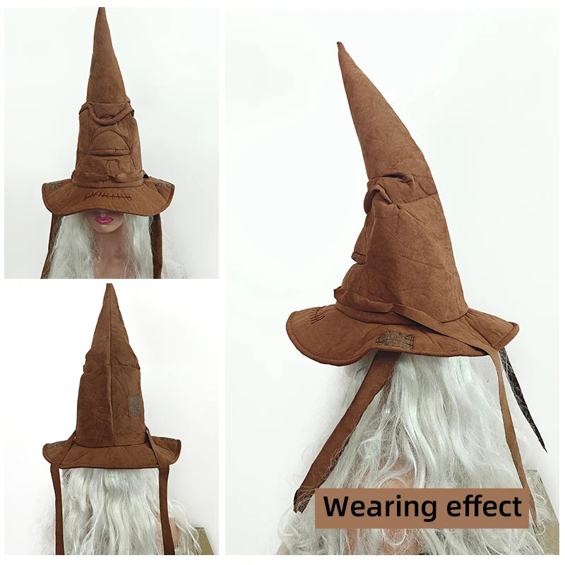 Fashion Witch & Wizard Hat – Movie-Inspired Sorting Hat Leather-Nextora