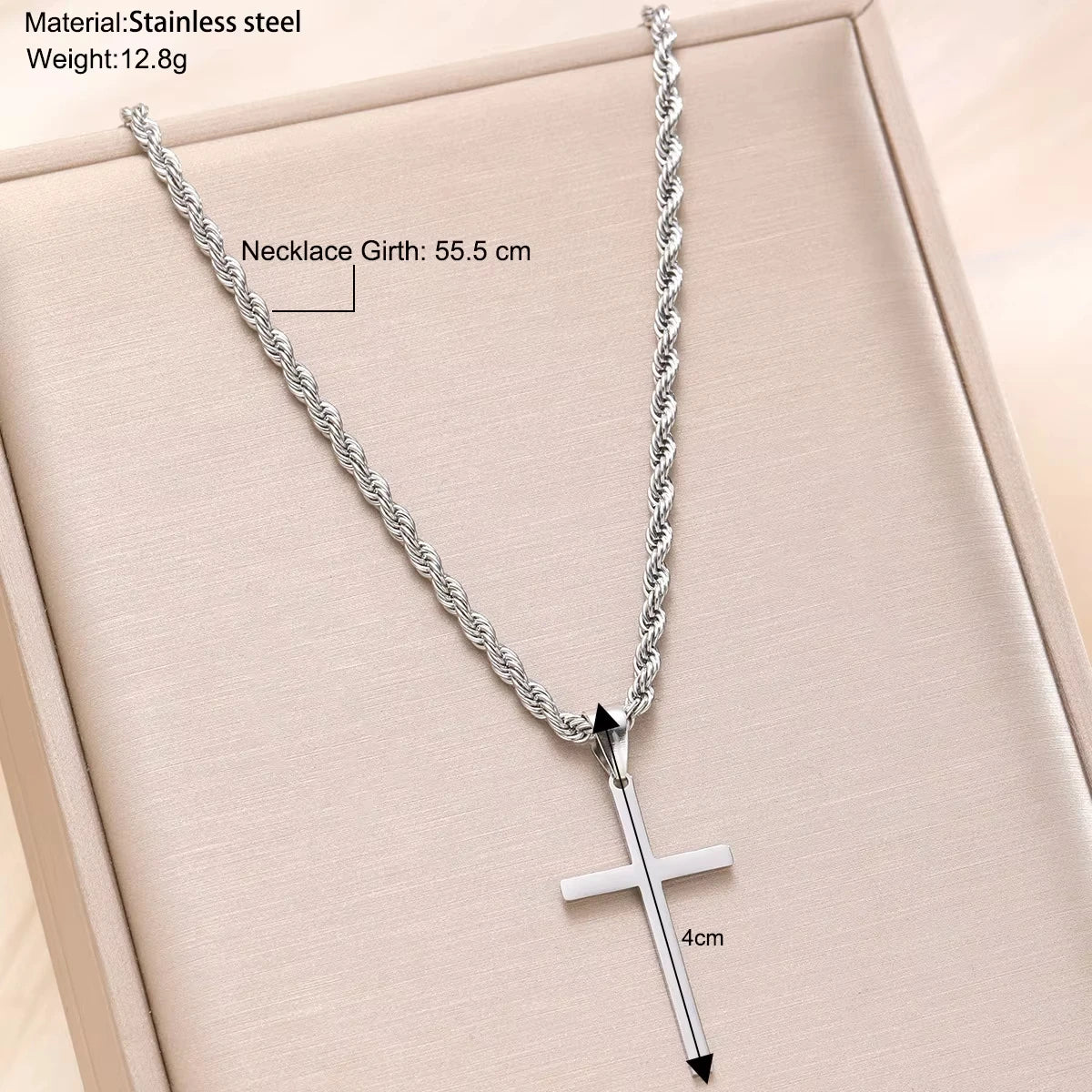 Men’s & Women’s Cross Pendant Necklace – Stylish Unisex-Nextora