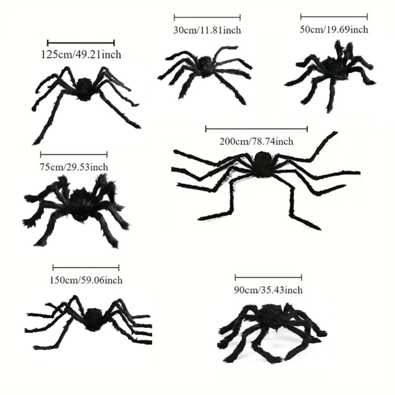 Halloween Big Plush Spider – Horror Party Decoration-Nextora