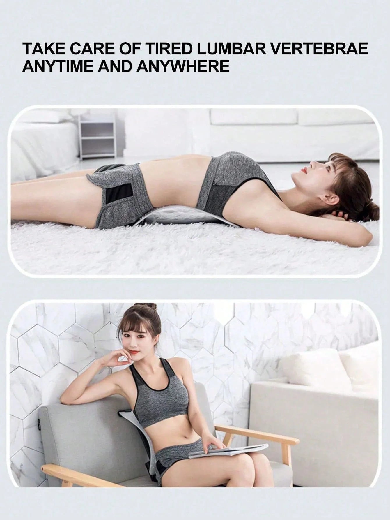 Lumbar Spine Soother – Waist Stretching &amp; Back Relief Device-Nextora