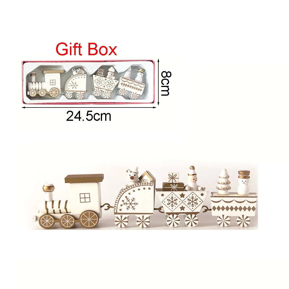 Christmas Wood Train Decoration – Festive Ornaments-Nextora