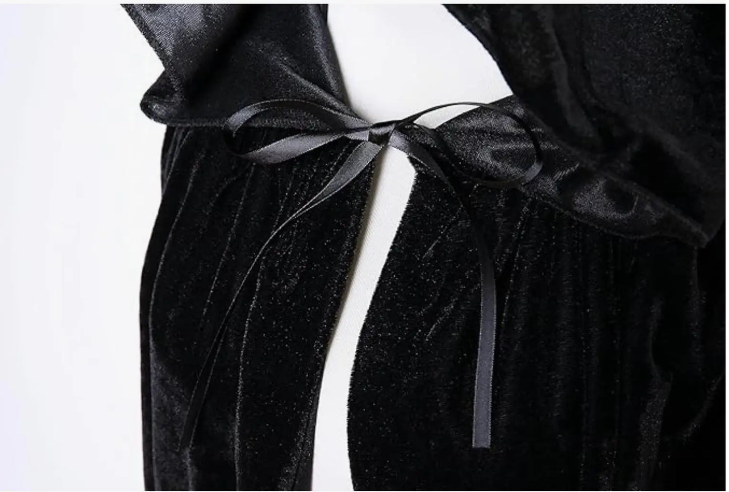 Christmas Velvet Grim Reaper Cloak – Long Hooded Cape-Nextora