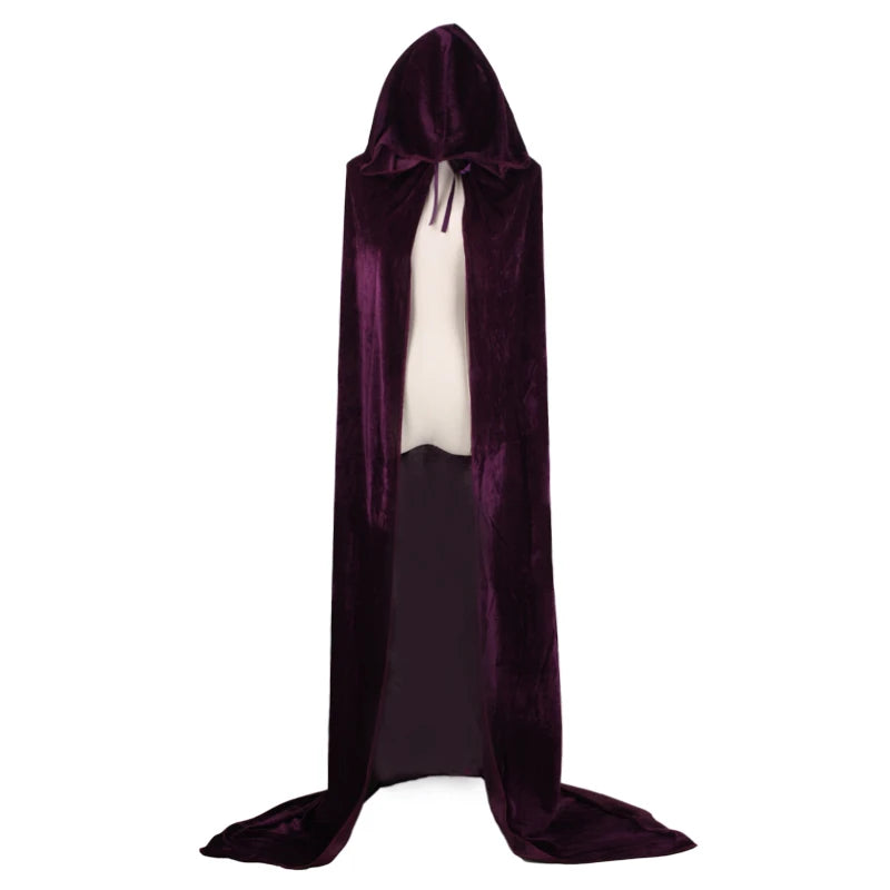 Christmas Velvet Grim Reaper Cloak – Long Hooded Cape-Nextora