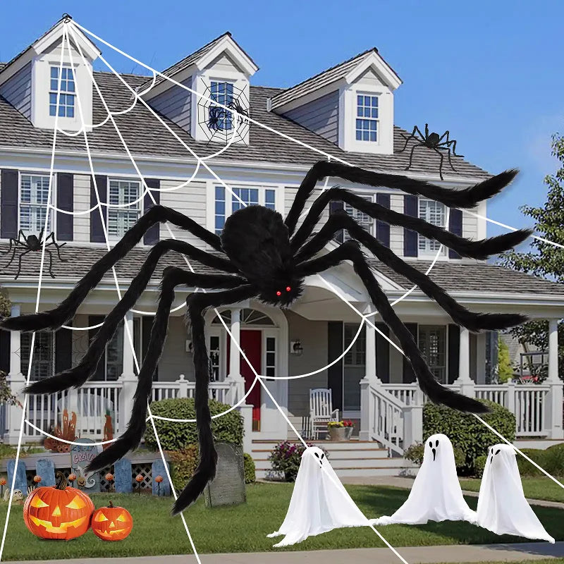 Halloween Big Plush Spider – Horror Party Decoration-Nextora