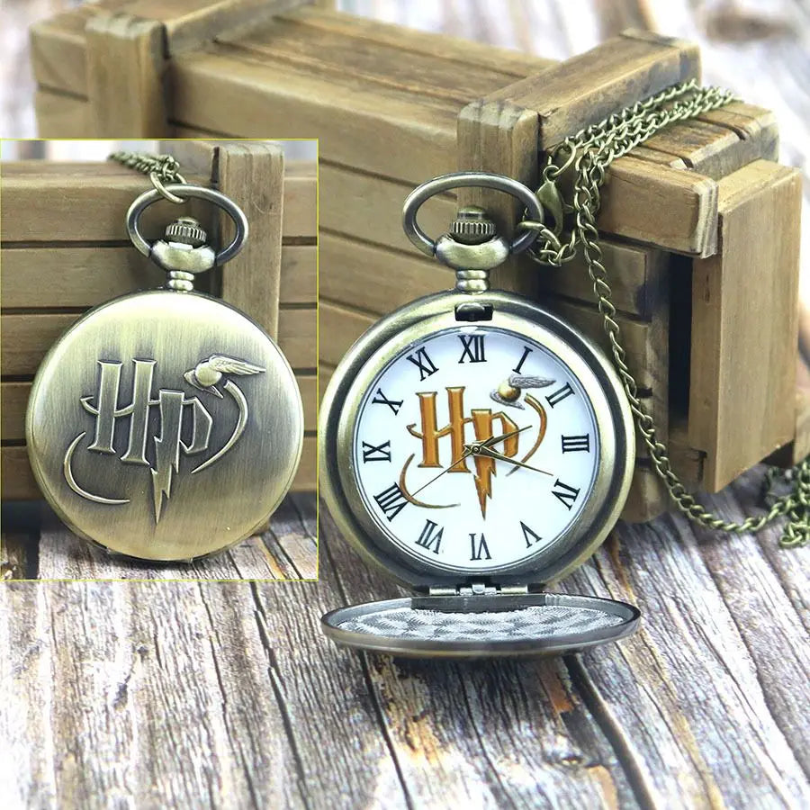 Golden Thief Necklace Pocket Watch – Hogwarts Inspired-Nextora