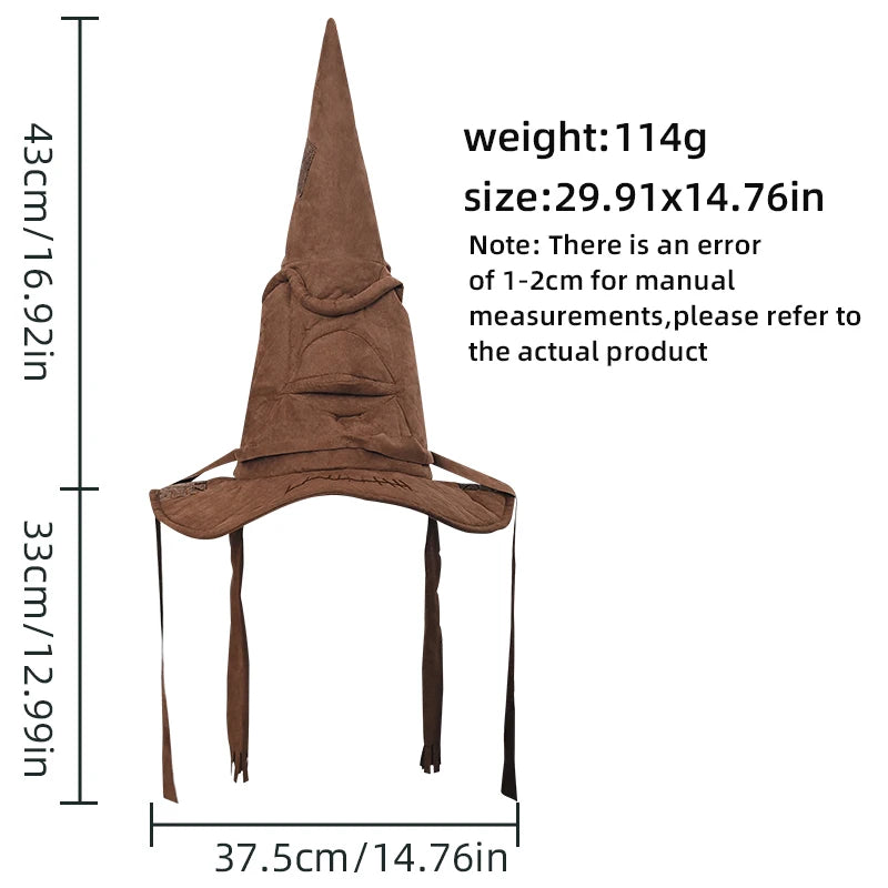 Fashion Witch & Wizard Hat – Movie-Inspired Sorting Hat Leather-Nextora