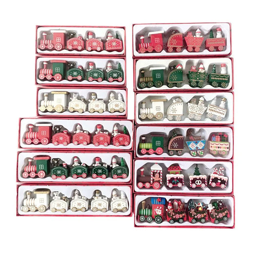 Christmas Wood Train Decoration – Festive Ornaments-Nextora