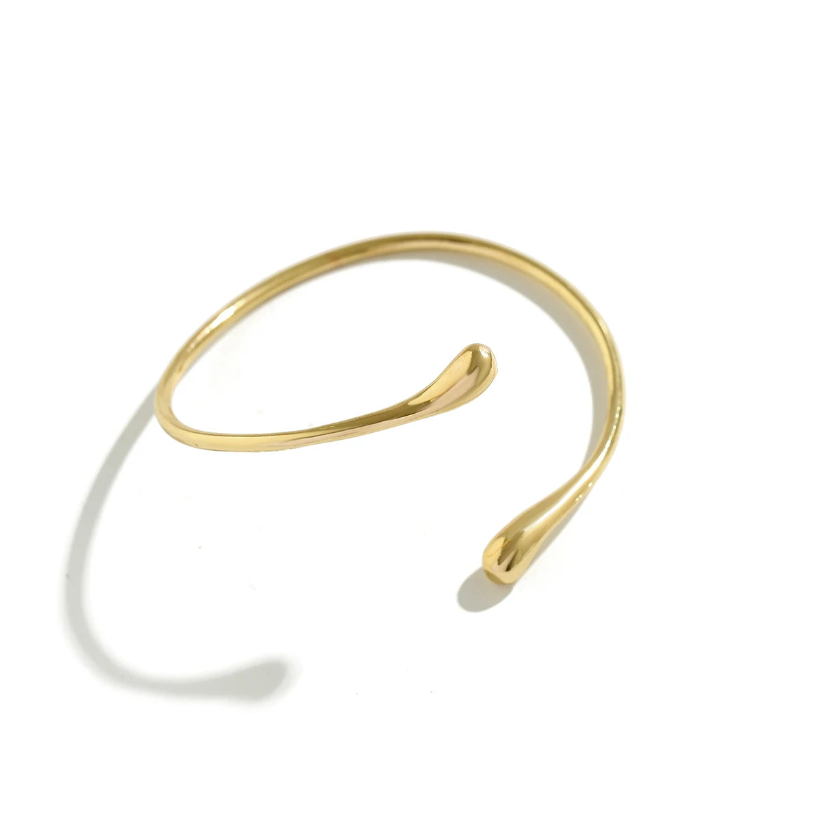 Ingemark Simple Vintage Water Drop Open Cuff Bangles-Nextora