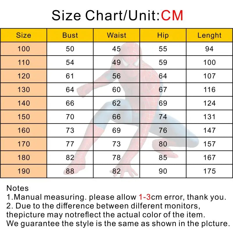 Spiderman Cosplay Jumpsuit – Fantasy Costume for Boys & Girls-Nextora