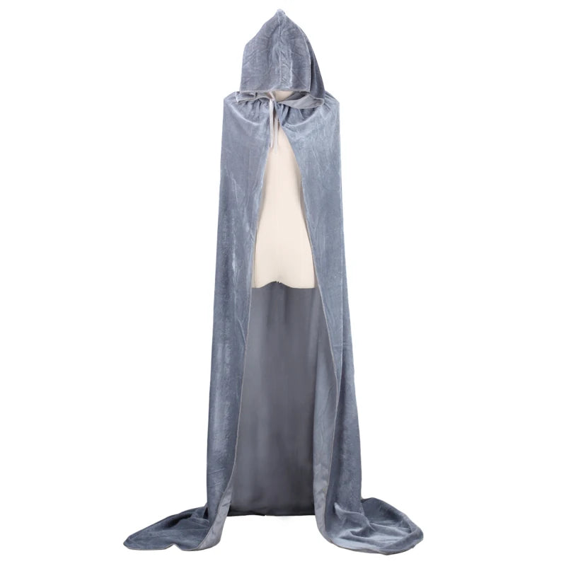 Christmas Velvet Grim Reaper Cloak – Long Hooded Cape-Nextora
