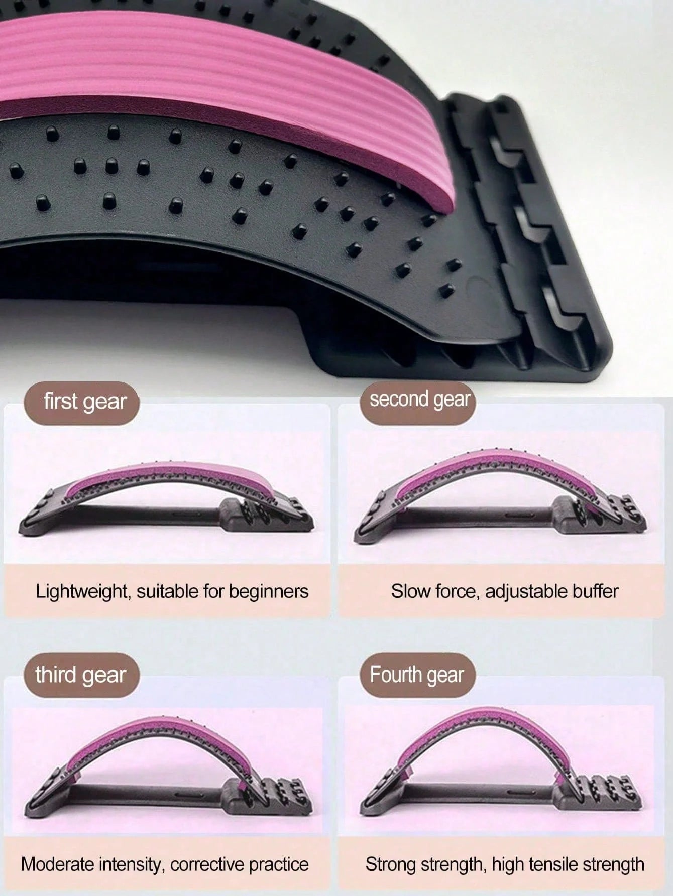 Lumbar Spine Soother – Waist Stretching &amp; Back Relief Device-Nextora