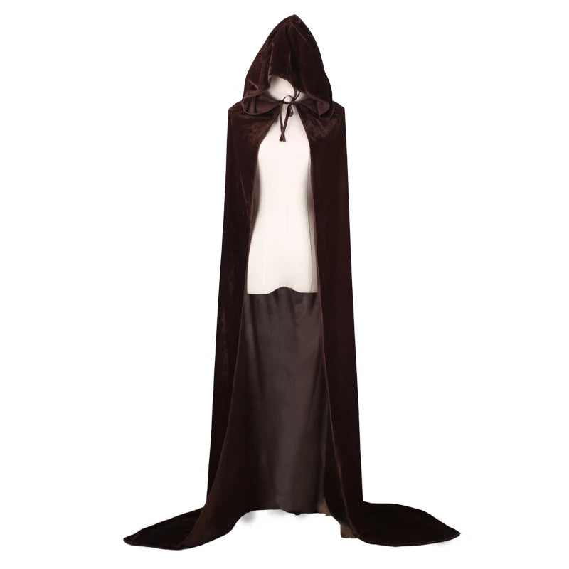 Christmas Velvet Grim Reaper Cloak – Long Hooded Cape-Nextora