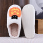 Halloween Plush Slippers – Anti-Slip Thermal Flat Slippers-Nextora