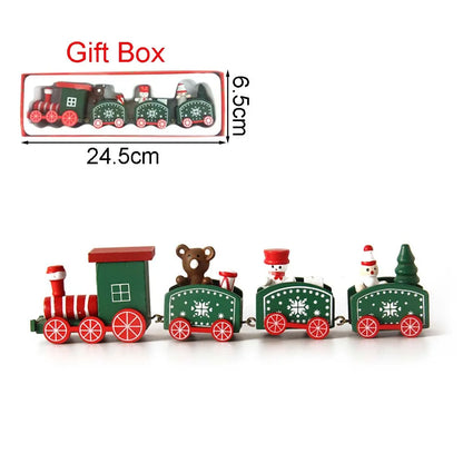 Christmas Wood Train Decoration – Festive Ornaments-Nextora