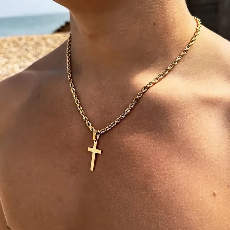 Men’s & Women’s Cross Pendant Necklace – Stylish Unisex-Nextora