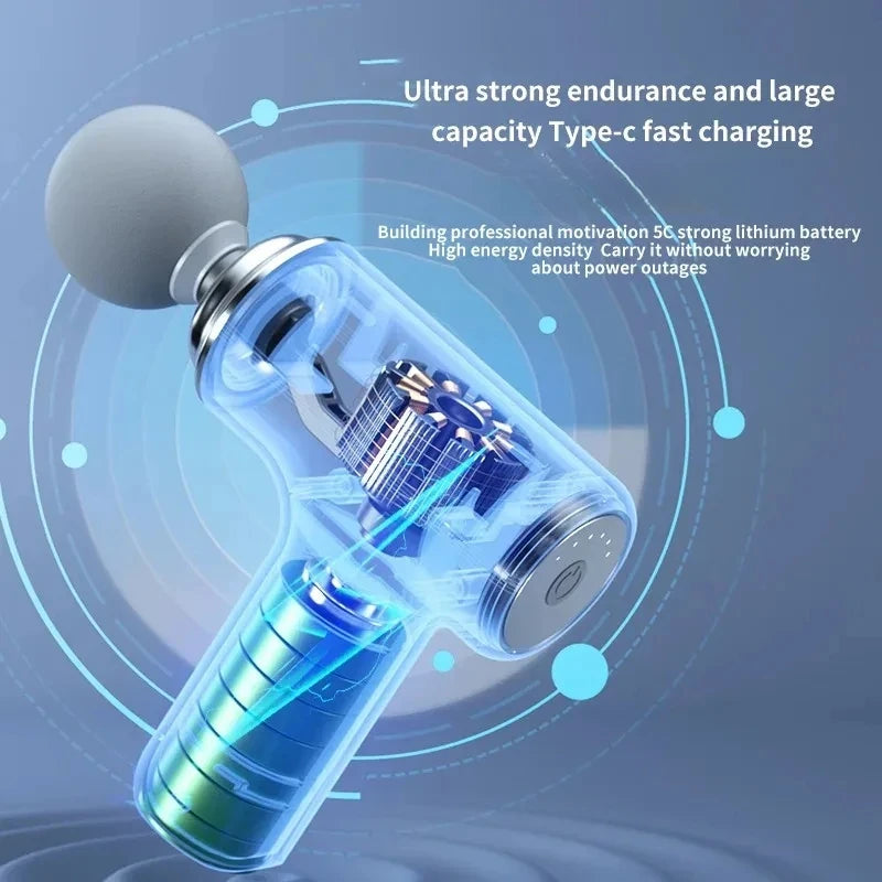 Vibration Massage Gun – Rechargeable Wireless Muscle Relaxer-Nextora