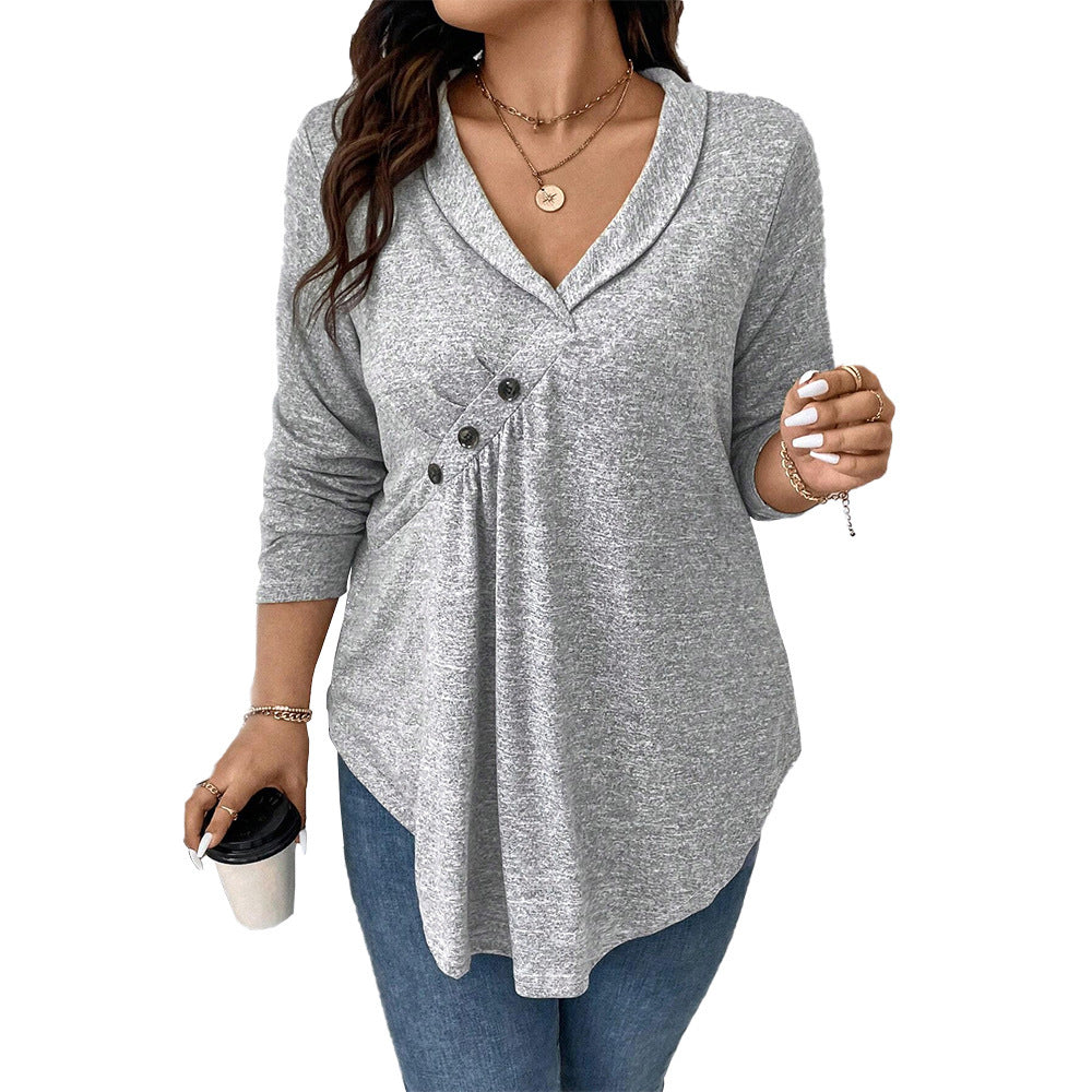 Long Sleeve Design Blouse