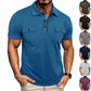 Summer Lapel Button Polo Shirt