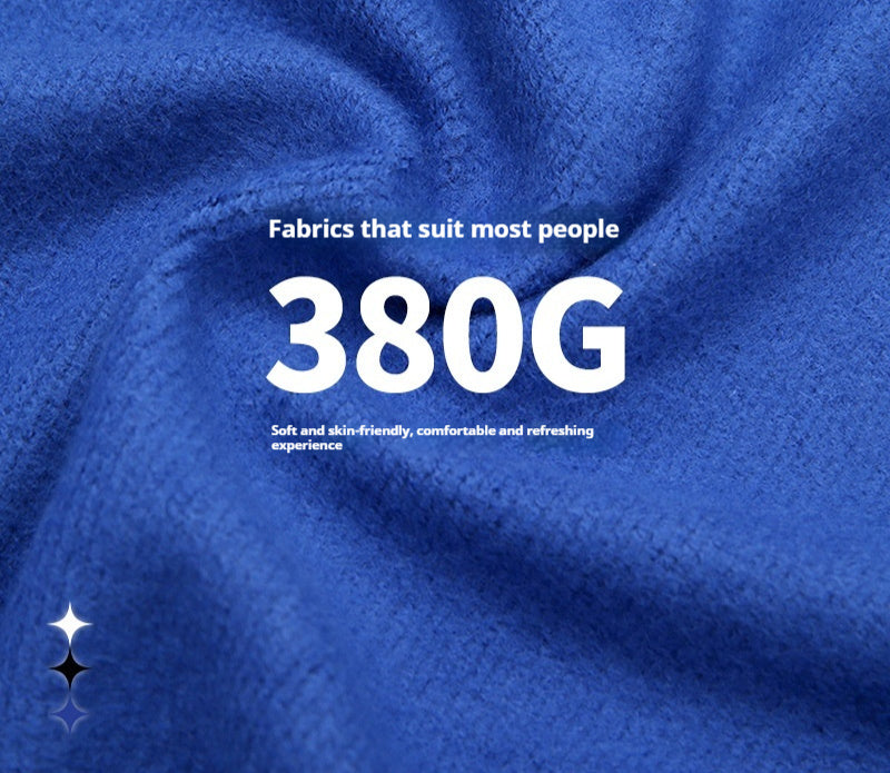 Fleece Loose Printed Hoodie