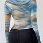 Women’s Print Long Sleeve Top