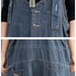 Loose Fit Denim Suspender Jeans