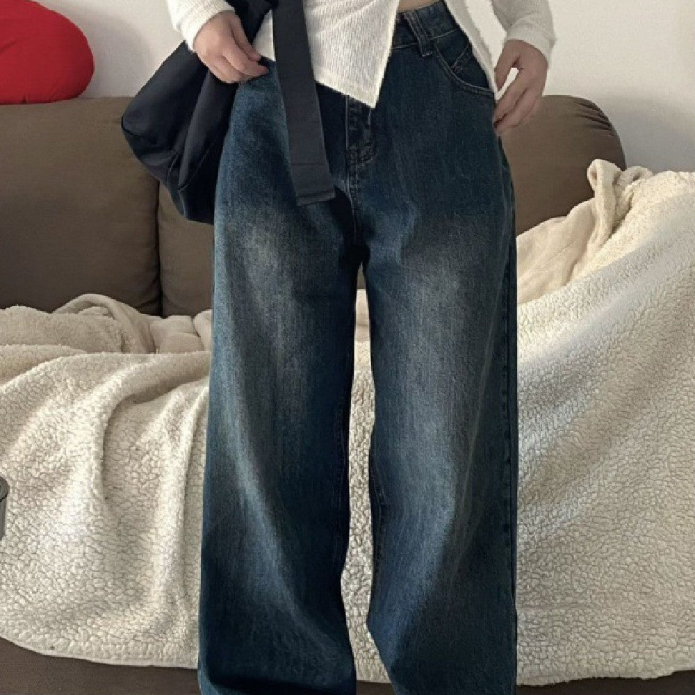 Slimming And Wide Leg Jeans