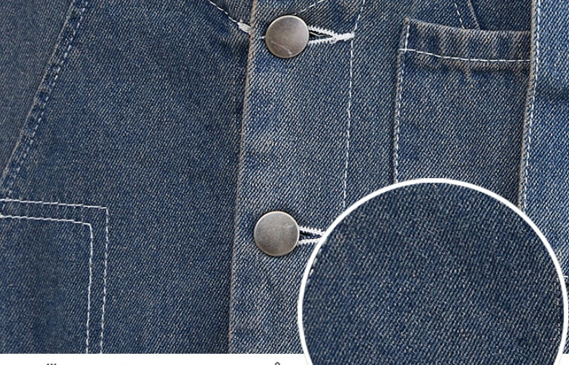 Loose Fit Denim Suspender Jeans