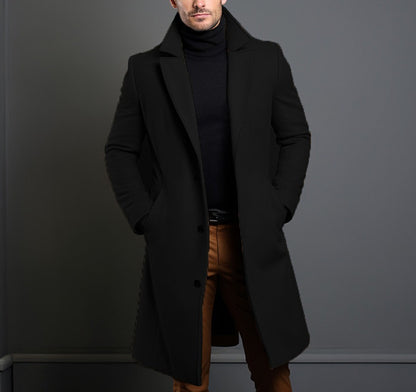 Men’s Slim Fit Mid-Length Trench Coat