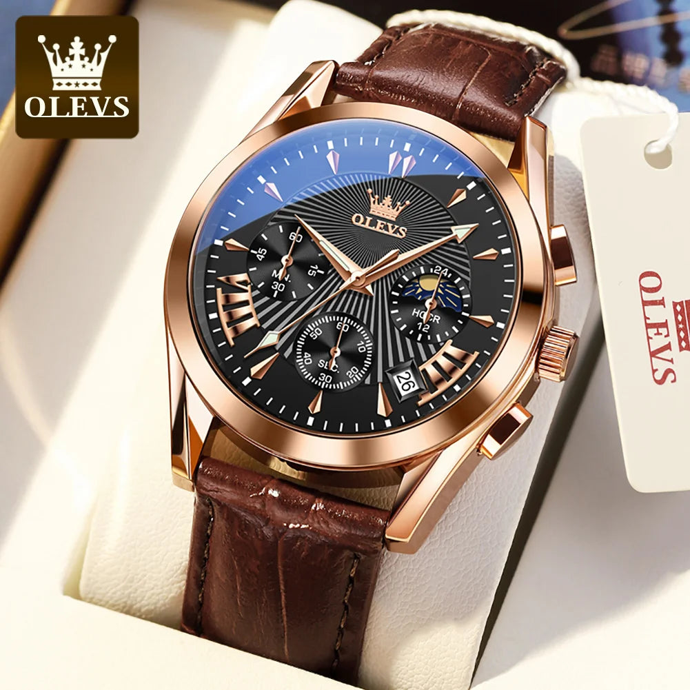 Elegant Men’s Italian Leather Watch – Classic Luxury Timepiece-Nextora