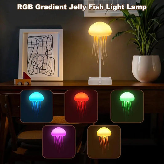 JellyGlo Hanging Jellyfish Mood Lamp – Ambient Lighting Decor-Nextora